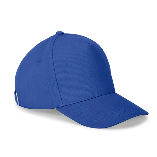 ASHTON. 100% pamut sapka (260 g/m²) 5 panellel Királykék 