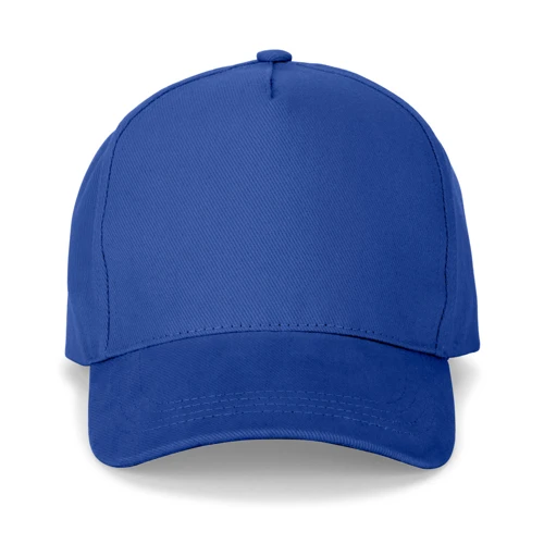 ASHTON. 100% pamut sapka (260 g/m²) 5 panellel Királykék 