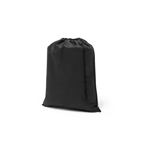 ASTRA. Textil húzózsinóros táska (60 g/m²) Fekete 