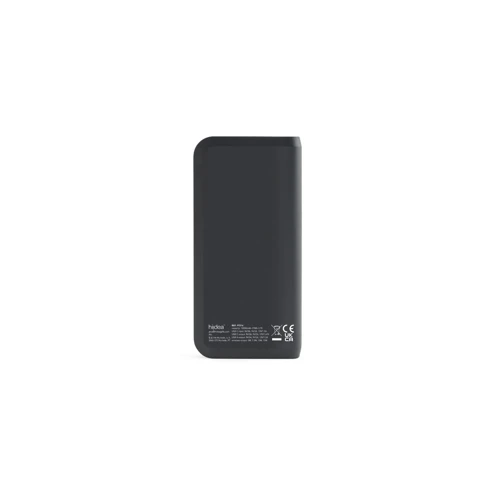 BECKER 10. 10.000 mAh-s power bank újrahasznosított ABS-ből (100% rABS) 15W szupergyors vezeték nélküli töltővel Fekete 