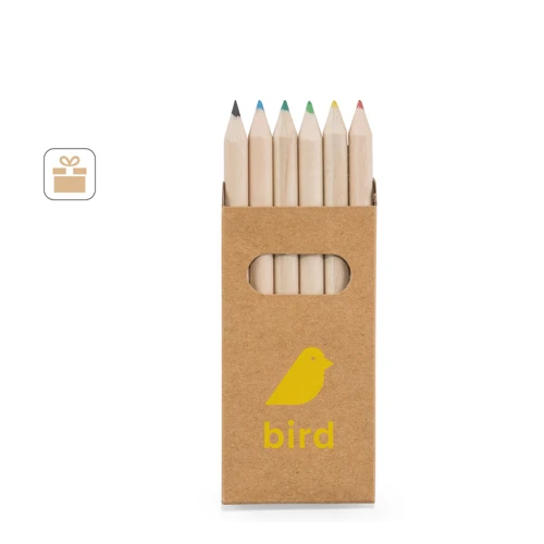 BIRD. 6 színesceruza dobozban Natúr 