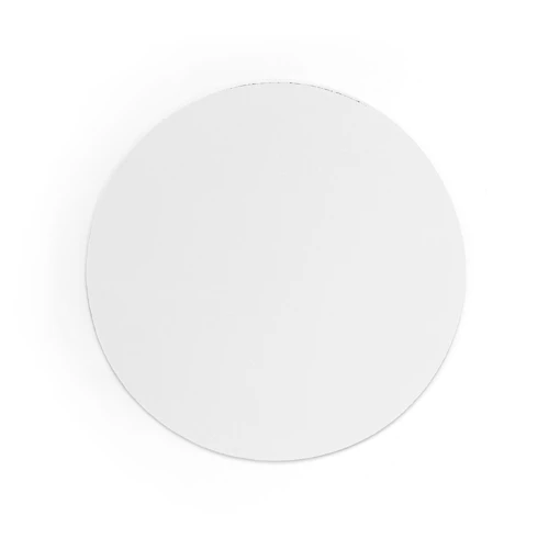 BLAIR ROUND. Kerek alakú egérpad gumialappal Fehér 