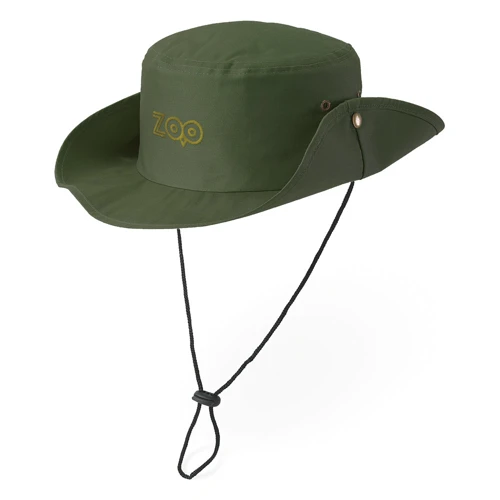 BLASS. 100% poliészter szafari kalap (160 g/m²) Sötétzöld 