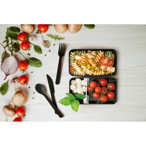 BOCUSE. Uzsonnás doboz. 680 mL-PP és PS ebédlődoboz Fekete 
