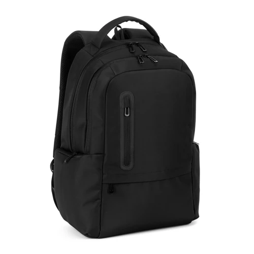BOSTON SOLID. 17"-os laptop hátizsák 150D nejlonból, 2 párnázott rekesszel Fekete 