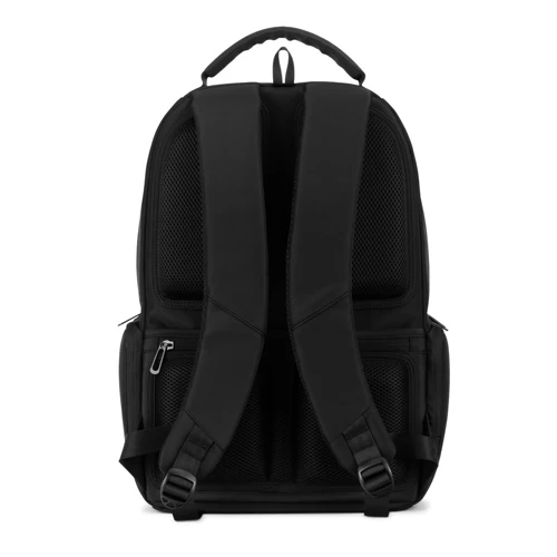 BOSTON SOLID. 17"-os laptop hátizsák 150D nejlonból, 2 párnázott rekesszel Fekete 