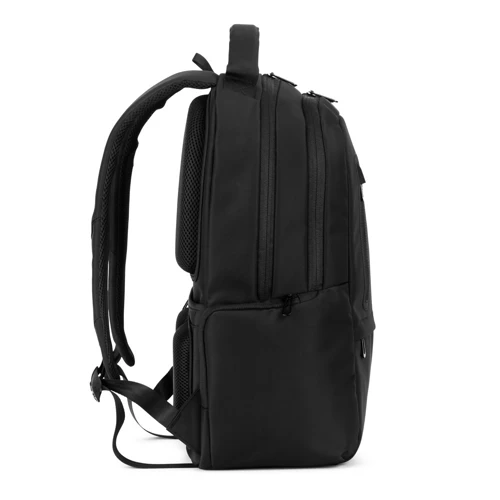 BOSTON SOLID. 17"-os laptop hátizsák 150D nejlonból, 2 párnázott rekesszel Fekete 