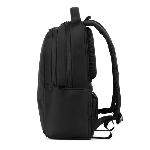 BOSTON SOLID. 17"-os laptop hátizsák 150D nejlonból, 2 párnázott rekesszel Fekete 