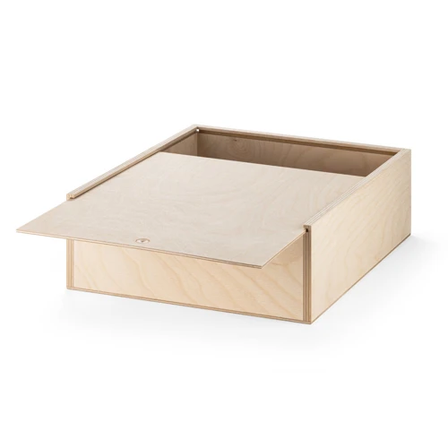 BOXIE WOOD L. Fa doboz Sötét natúr 
