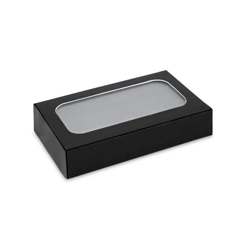 CASSINI. Power bank 4.000 mAh 5W-os vezeték nélküli töltővel újrahasznosított alumíniumból (100%-ban rAL) Szatén ezüst 