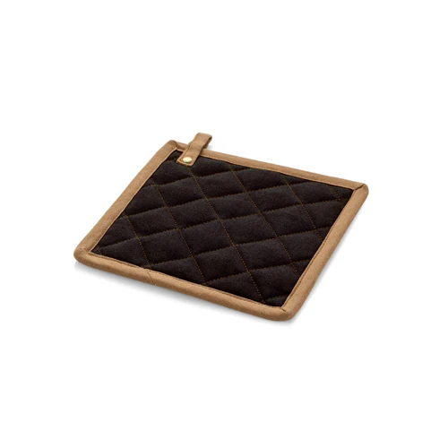 CLOVES. Edényfogó vászon pamutból (275 g/m²) Fekete 
