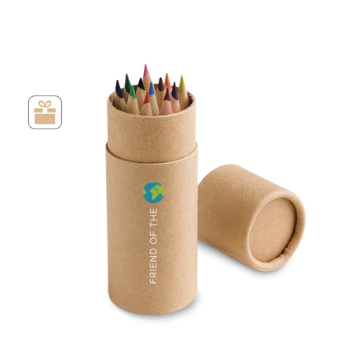 CYLINDER. 12 színesceruza dobozban Natúr 