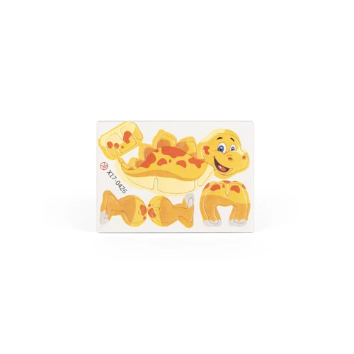 DINOSAURUS. Dínó alakú 3D puzzle papírból-ből Natúr 