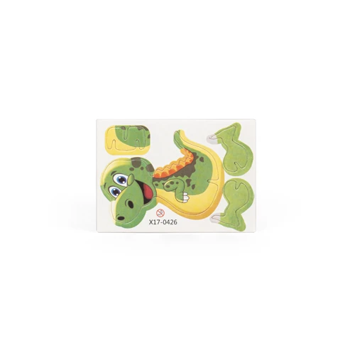 DINOSAURUS. Dínó alakú 3D puzzle papírból-ből Natúr 