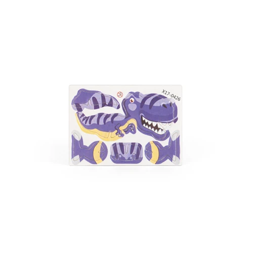 DINOSAURUS. Dínó alakú 3D puzzle papírból-ből Natúr 