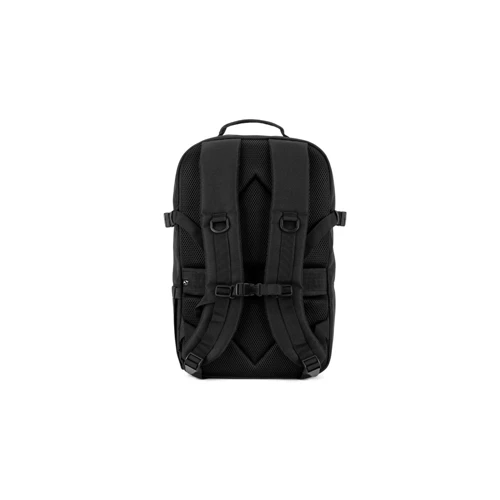 EDINBURGH BPACK. Katonai stílusú hátizsák 600D nagy sűrűségű újrahasznosított poliészterből 210D 17'3' újrahasznosított poliészter béléssel Fekete 