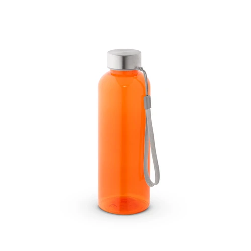 ENDERS M. Újrahasznosított PET (100% rPET) palack fényes, áttetsző kivitelben 600 ml Narancssárga 