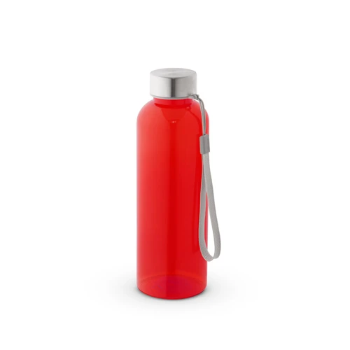 ENDERS M. Újrahasznosított PET (100% rPET) palack fényes, áttetsző kivitelben 600 ml Piros 