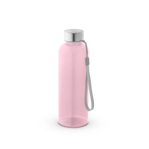ENDERS M. Újrahasznosított PET (100% rPET) palack fényes, áttetsző kivitelben 600 ml Világos rózsaszín 