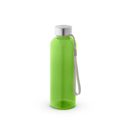 ENDERS M. Újrahasznosított PET (100% rPET) palack fényes, áttetsző kivitelben 600 ml Világos zöld 