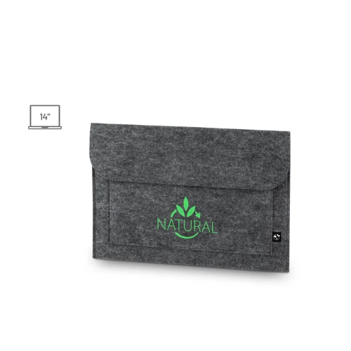 FELPY SLEEVE. Újrahasznosított filc laptop táska (100% rPET) Sötétszürke 