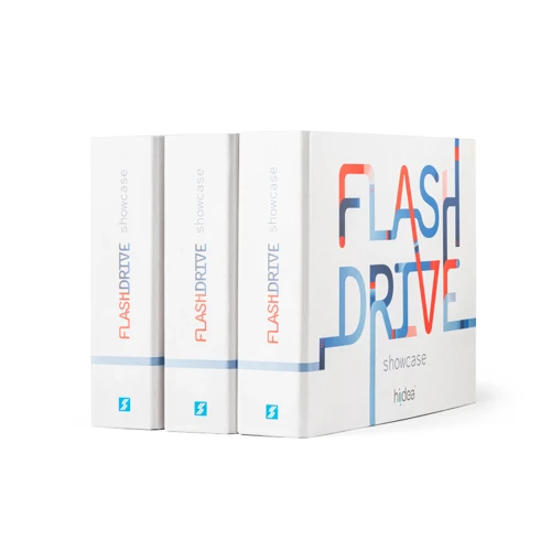 FLASH DRIVE SHOWCASE. Emblémázott pendrive bemutató készlet Vegyes színek 