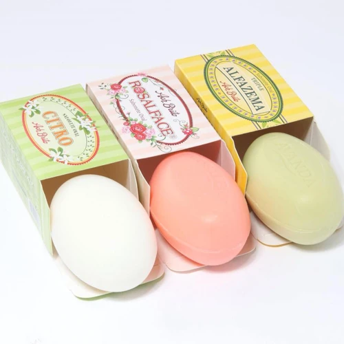 FLORES. Kavicsszappanok (150g) Világos zöld 