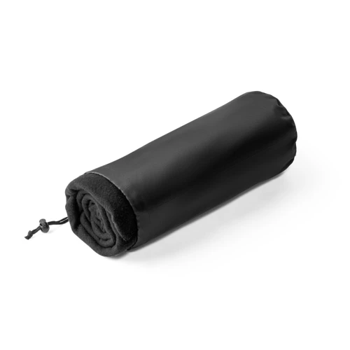 GALLIOT. Polar takaró (180 g/m²) újrahasznosított poliészterből (100% rPET) Fekete 
