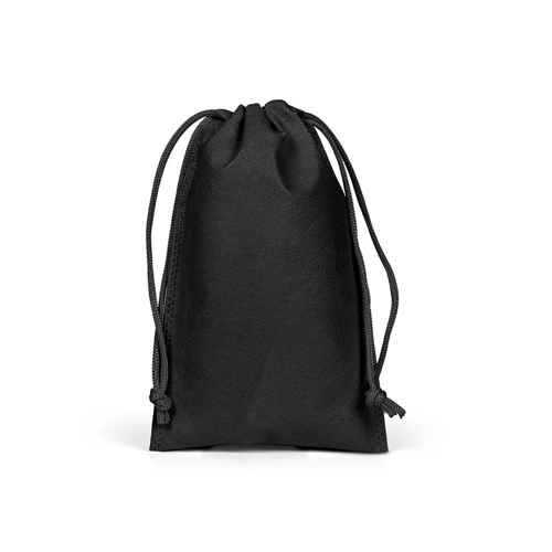 GIFT BAG S. Kis nem szőtt, hátizsák stílusú táska (60 g/m²) Fekete 