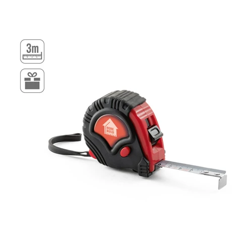 GULIVER III. 3 m-es ABS mérőszalag fékkel Piros 