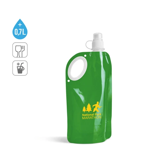 HIKE. Összecsukható palack PET, PA és PE 750 mL Fekete 