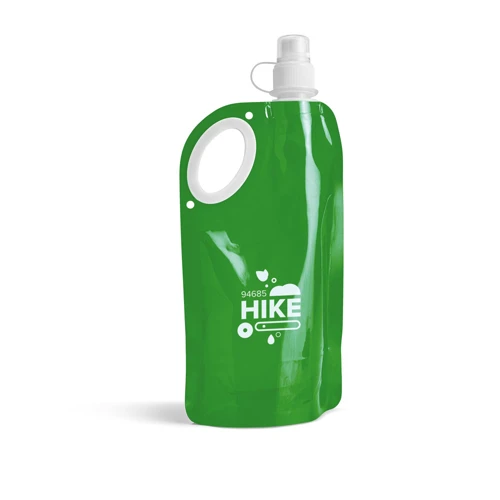 HIKE. Összecsukható palack PET, PA és PE 750 mL Zöld 