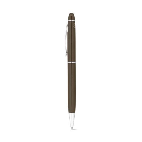 JULIE. Újrahasznosított alumínium (100% rAL) golyóstoll képernyő-érintővel Sötét fém 