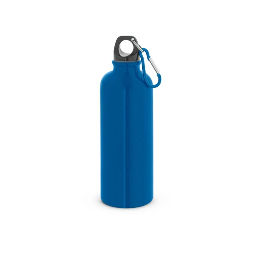 KELCE. Egyfalú rozsdamentes acél palack karabinerrel 550 ml Kék 