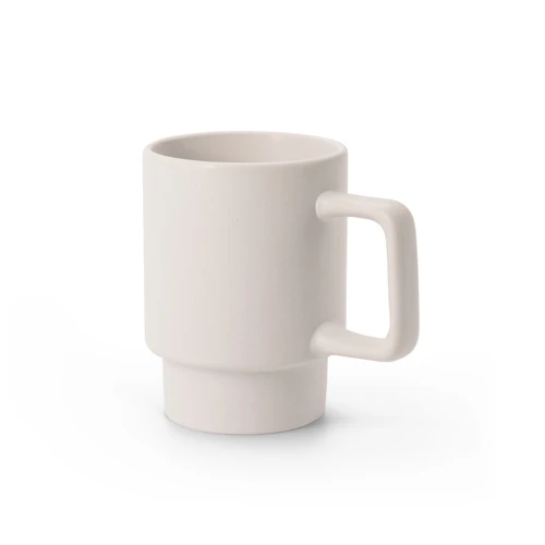 KUERTEN. Matt felületű kerámia bögre, 330 ml Pasztell fehér 