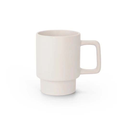 KUERTEN. Matt felületű kerámia bögre, 330 ml Pasztell fehér 