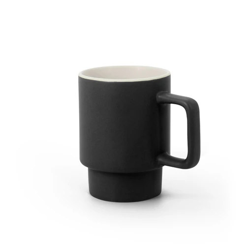 KUERTEN. Matt felületű kerámia bögre, 330 ml Fekete 