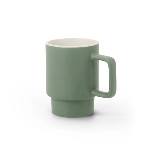 KUERTEN. Matt felületű kerámia bögre, 330 ml Keki zöld 