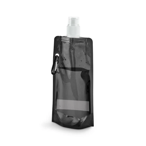 KWILL. 460 ml-es PE összecsukható palack Fekete 