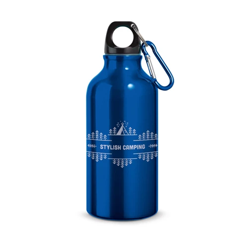 LANDSCAPE S. Alumínium sport palack karabinerrel 400 ml Királykék 