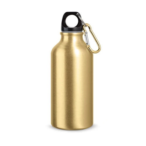 LANDSCAPE S. Alumínium sport palack karabinerrel 400 ml Szatén arany 