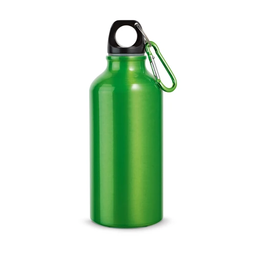 LANDSCAPE S. Alumínium sport palack karabinerrel 400 ml Világos zöld 