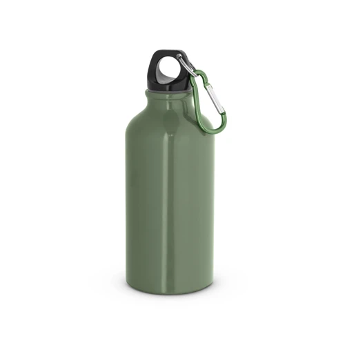 LANDSCAPE S. Alumínium sport palack karabinerrel 400 ml Keki zöld 