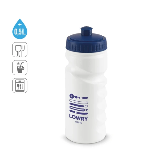 LOWRY. 530 ml-es HDPE sportpalack Fekete 