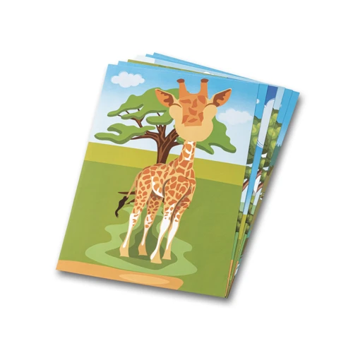 MADAGASCAR. Hat lapos matricakészlet Fehér 