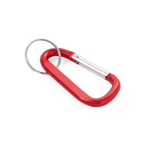 MATTHEW. Alumínium karabiner kulcstartóval Piros 