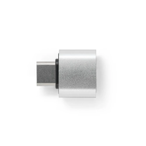MINSKY. 2 darab alumínium USB-A / USB-C adapterkészlet Szatén ezüst 