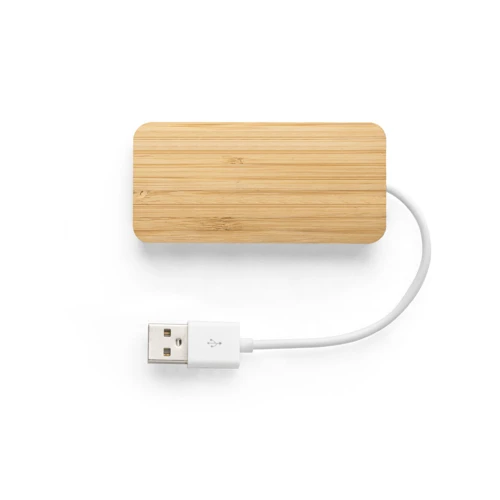 MOSER. HUB 2 USB-A és 1 USB-C porttal bambuszból Natúr 