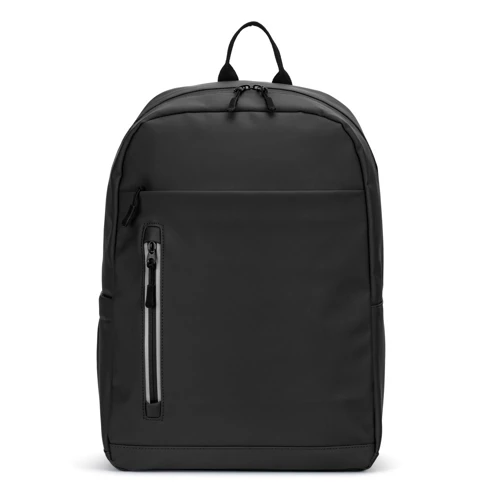 NOUMEA. PU laptop hátizsák (16"), vízálló cipzárakkal Fekete 