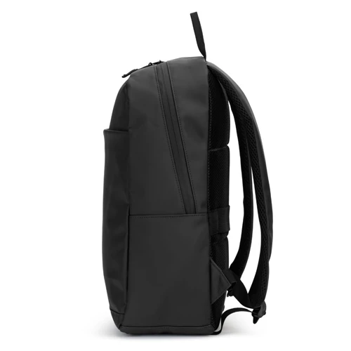 NOUMEA. PU laptop hátizsák (16"), vízálló cipzárakkal Fekete 